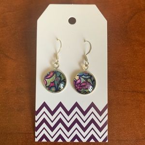 Jamberry Rio Vibe silver Handmade Earrings